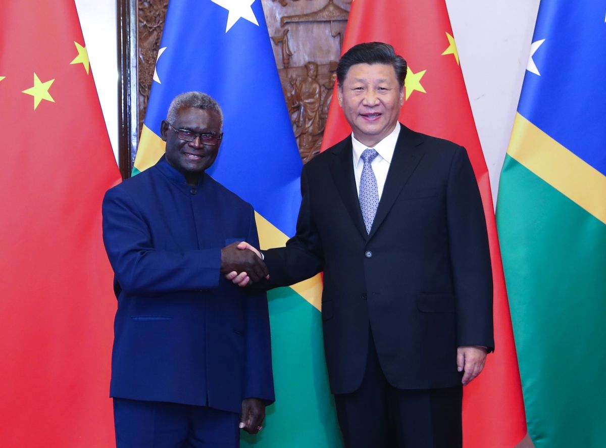 China signs security pact with Solomon Islands