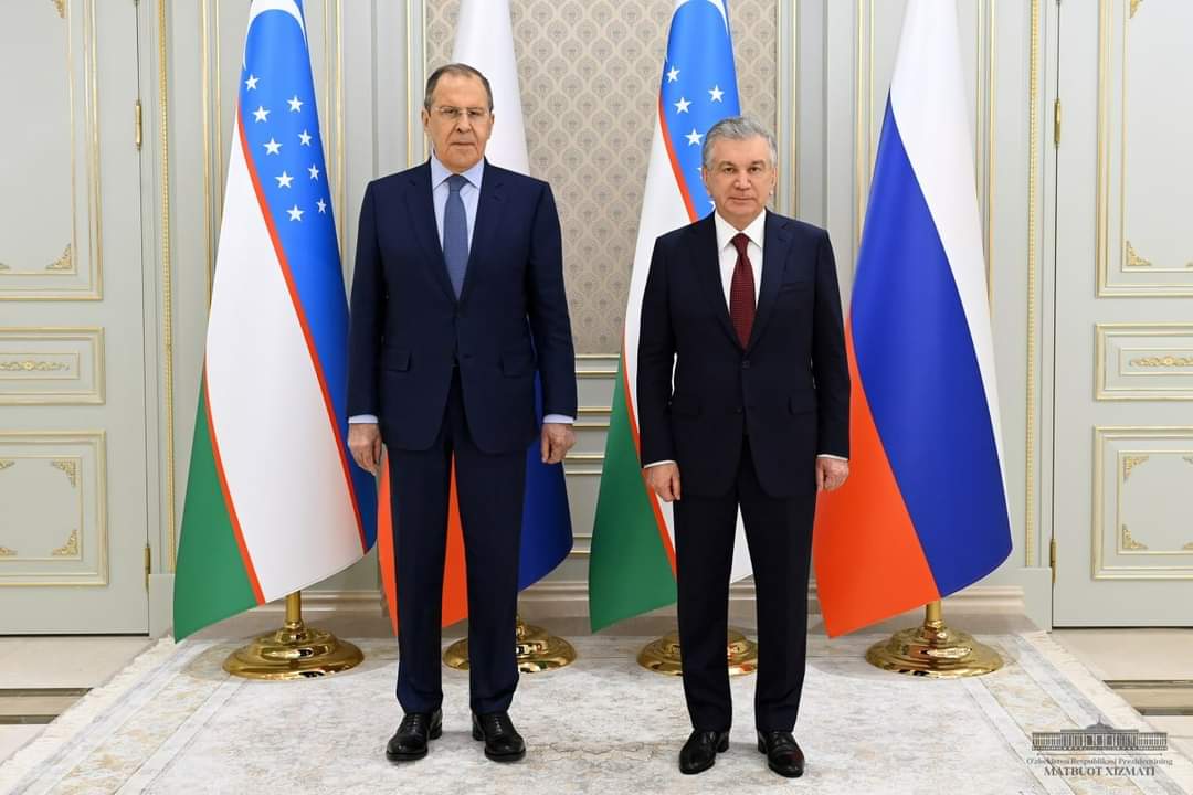 President of Uzbekistan receives the head of the Russian Foreign Ministry