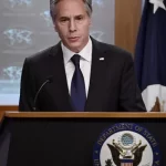 US Secretary of State Antony Blinken speaks during a press conference at the State Department. Photo AFP