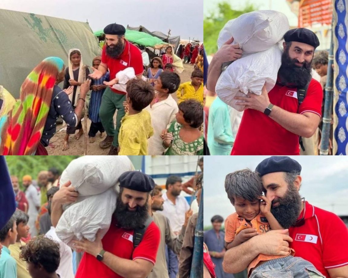 Celal Al od Dirilis Ertugrul helps flood affectees in Karachi