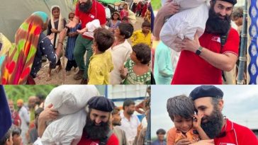 Celal Al od Dirilis Ertugrul helps flood affectees in Karachi