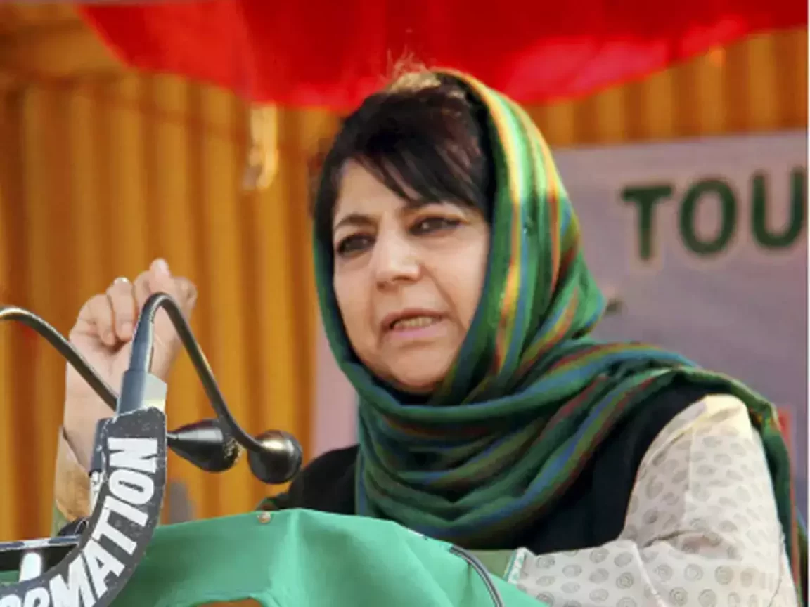 Mehbooba blames BJP policies for growing public anger in IIOJK
