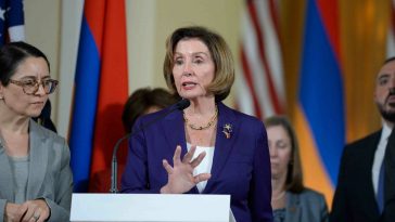 Pelosi condemns Azerbaijan’s attacks on Armenia