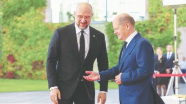 Ukraine’s PM seeks more weapons during Berlin visit