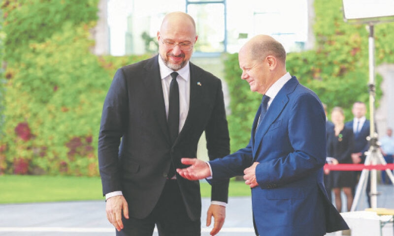 Ukraine’s PM seeks more weapons during Berlin visit