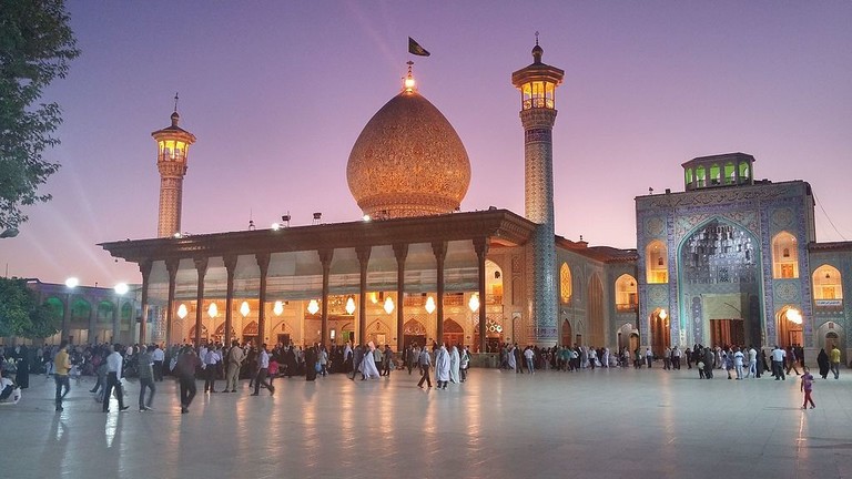 A view of the Shahcheragh shrine in Shiiraz, Iran.