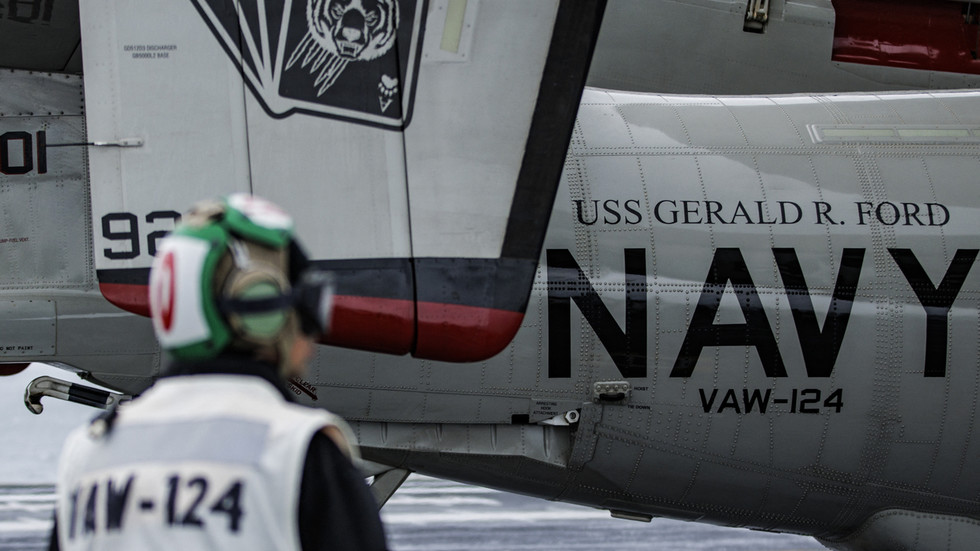 An E-2D Advanced Hawkeye prepares to launch