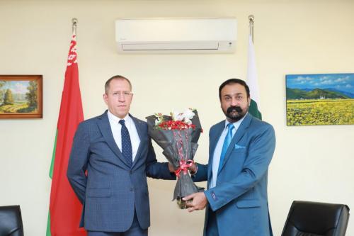 Mr. Rizwan Haider Shah - Bureau Chief Gilgit Baltistan alongside H.E Andrei Metelitsa – Ambassador of The Republic of Belarus to Islamic Republic of Pakistan